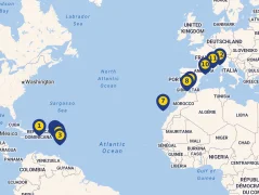 Mapa plavby
