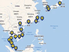 Mapa plavby