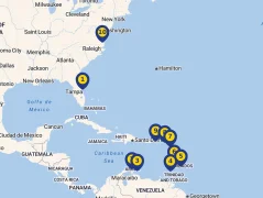 Mapa plavby
