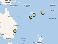 Mapa plavby