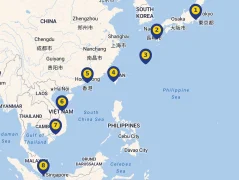 Mapa plavby