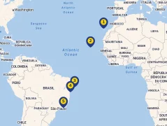 Mapa plavby
