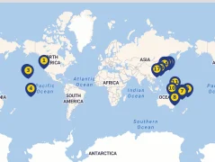 Mapa plavby