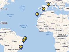 Mapa plavby