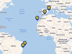Mapa plavby