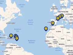Mapa plavby