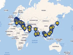 Mapa plavby