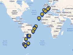 Mapa plavby