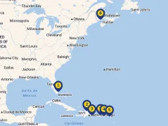 Mapa plavby