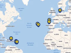 Mapa plavby