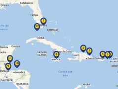 Mapa plavby