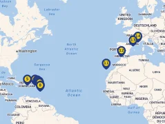 Mapa plavby