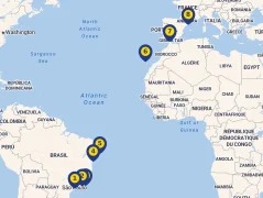 Mapa plavby