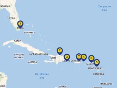 Mapa plavby