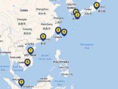 Mapa plavby