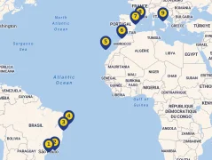 Mapa plavby