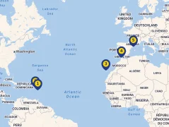 Mapa plavby