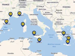 Mapa plavby