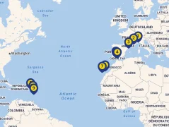 Mapa plavby
