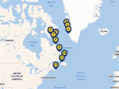 Mapa plavby