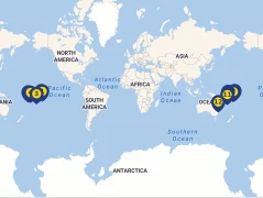 Mapa plavby