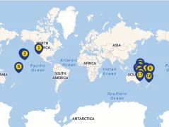 Mapa plavby