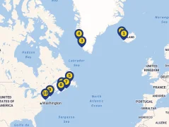 Mapa plavby