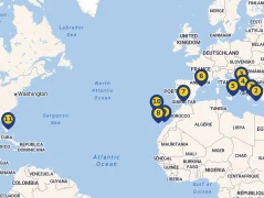 Mapa plavby