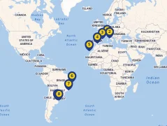 Mapa plavby