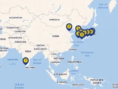 Mapa plavby