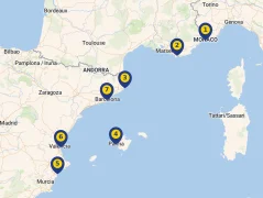 Mapa plavby