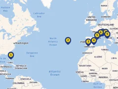 Mapa plavby